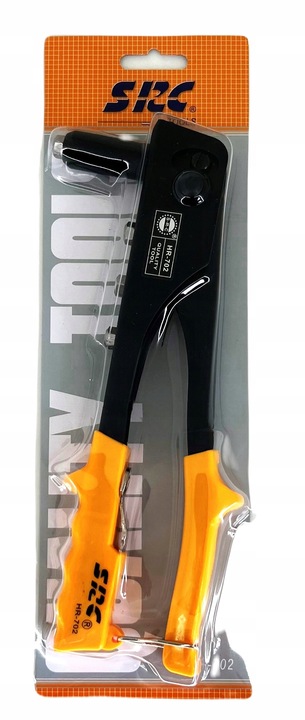 Nitownica ręczna do nitów zrywalnych 2.4 - 4.8 mm + 200 sztuk nitów