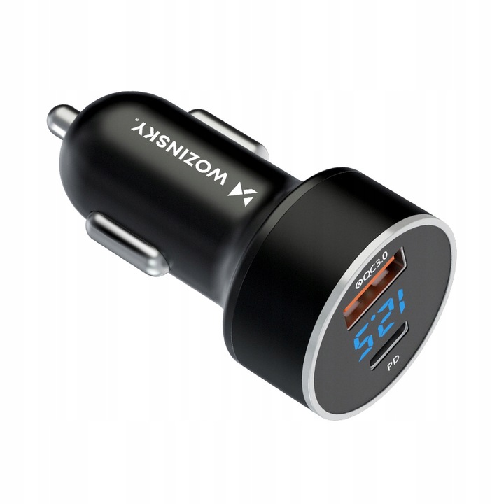 WOZINSKY ŁADOWARKA SAMOCHODOWA USB-A USB-C DWA PORTY UNIWERSALNA MOCNA 36W