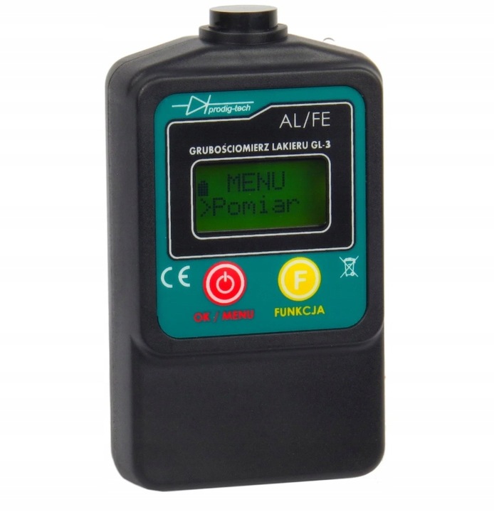 Miernik Grubości Lakieru Tester ProdigTech GL-3 UV GL-3UV Stal + Alu ETUI