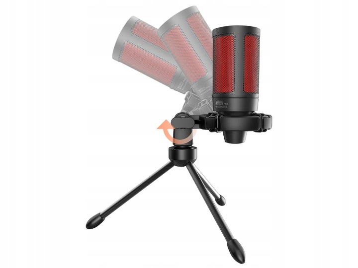 Mikrofon Pojemnościowy Gamingowy Studyjny USB statyw SAVIO SONAR PRO 01