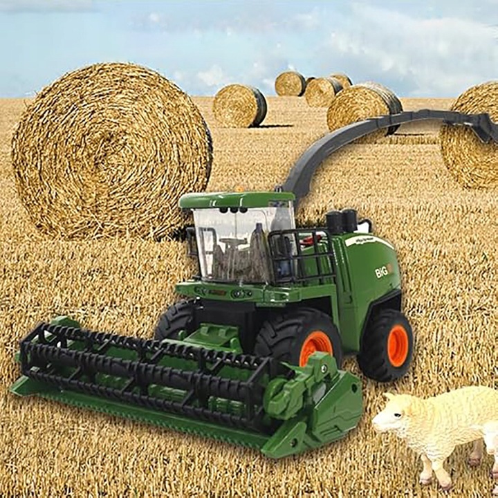 TRAKTOR ZDALNIE STEROWANY CIĄGNIK Z PRZYCZEPĄ RC na PILOTA 2W1