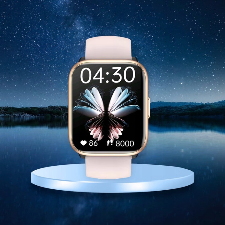 SMARTWATCH ZEGAREK POLSKIE MENU ROZMOWY SPORT SMART WATCH DAMSKI 2 PASKI