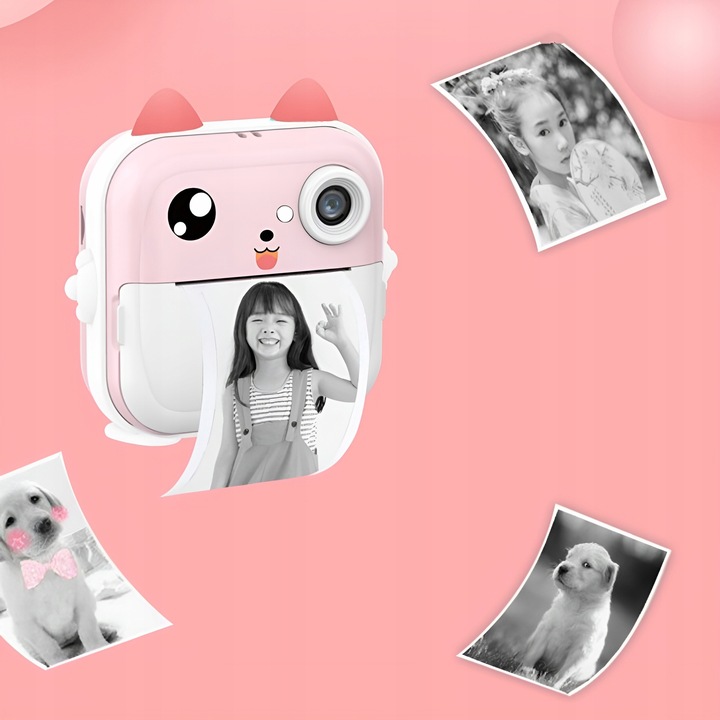 APARAT NATYCHMIASTOWY DLA DZIECI DRUKUŚ DRUKARKA Z KARTA 32GB + 3 ROLKI