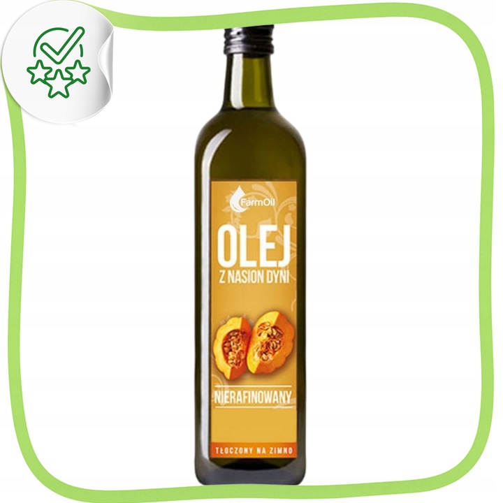 Olej z pestek dyni zimnotłoczony 1000 ml