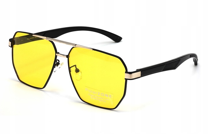 Okulary męskie dla kierowców jazdy nocą polaryzacyjne uv400 etui polarzone