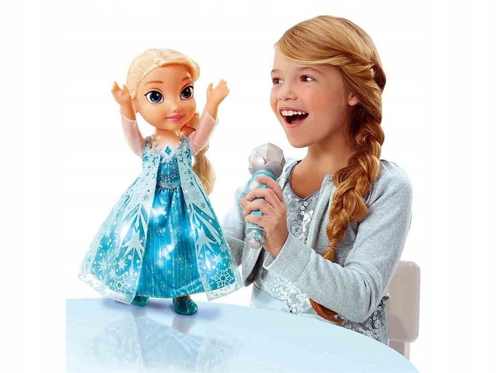 ŚPIEWAJĄCA ELSA Z MIKROFONEM KRAINA LODU WERSJA PL
