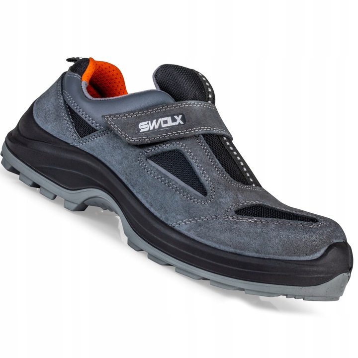 BUTY ROBOCZE PÓŁBUTY LEKKIE PODNOSKIEM BLACHĄ BHP Swolx X12 R. 43+ WKŁADKA
