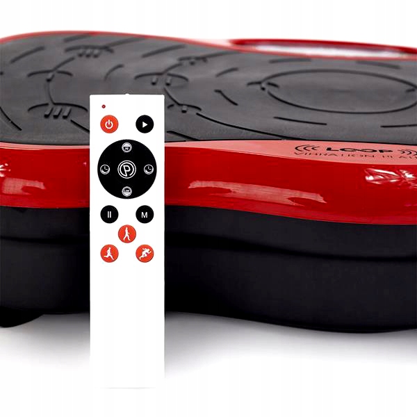 Platforma Wibracyjna Wibrująca Treningowa Masażer Z Linkami HMS SVP01 RED