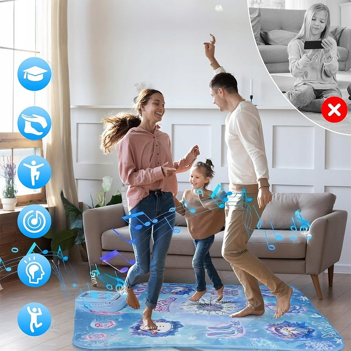 MATA DO TAŃCZENIA MUZYCZNA TANECZNA DLA DZIECI GRA INTERAKTYWNA TAŃCA ZABAW