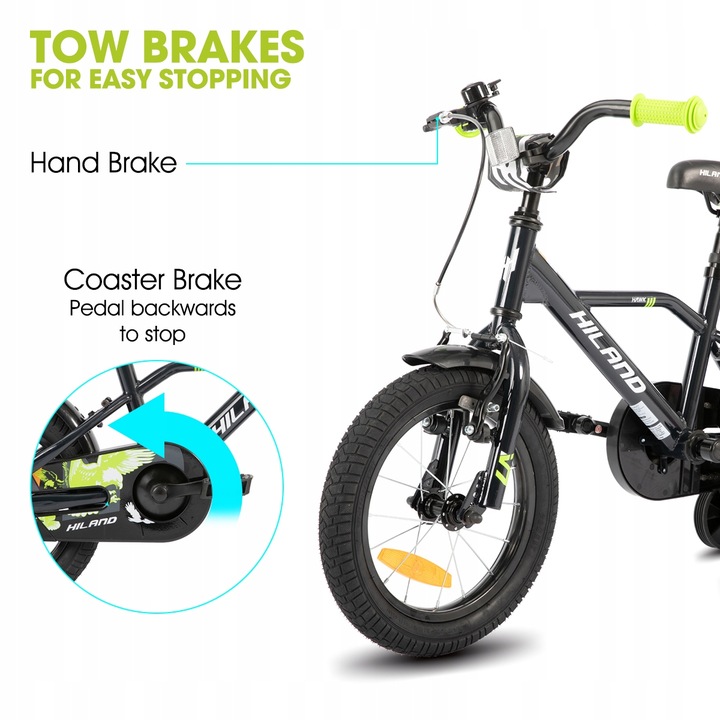 16-calowy rower dla dzieci na 4-7 lat Koło treningowe Hand&Coaster Hamulec
