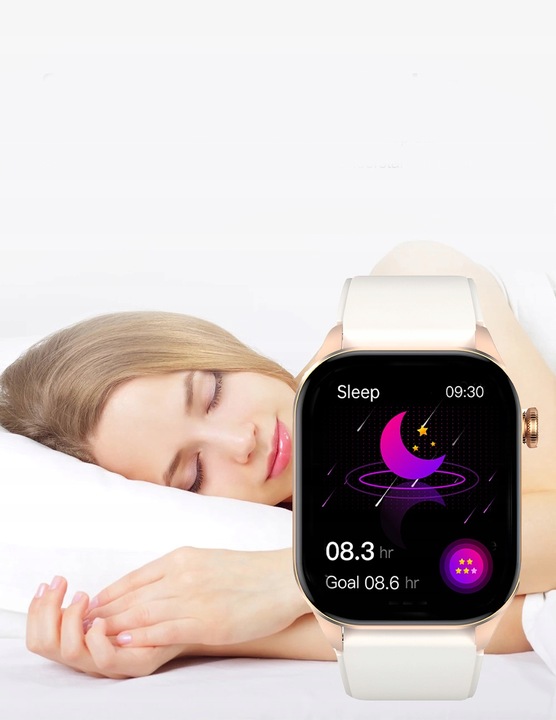 Zegarek Damski Smartwatch 380MAH ROZMOWY AMOLED Z Pomiar Cukru Ciśnienie