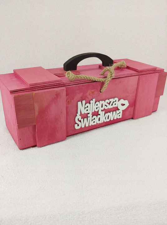 SKRZYNKA NA ALKOHOL PODZIĘKOWANIE DLA ŚWIADKÓW