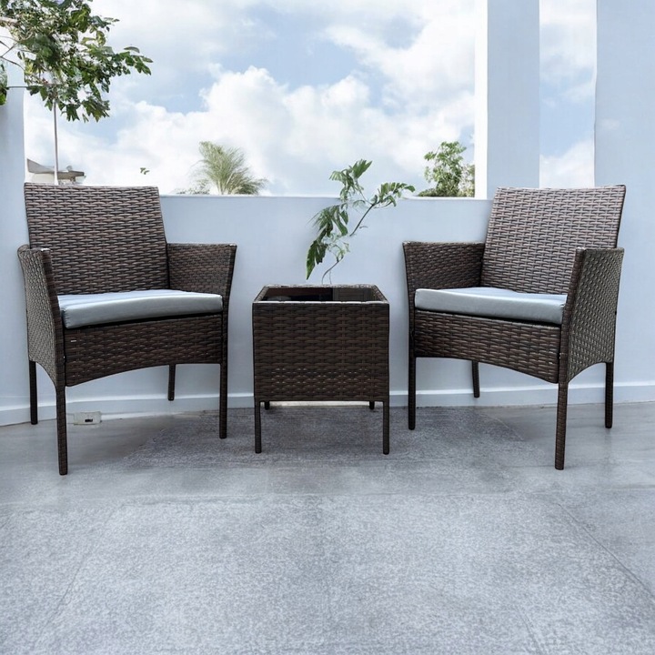 ZESTAW MEBLI OGRODOWYCH NM04 MTG MEBLE OGRODOWE TECHNORATTAN BRAZ