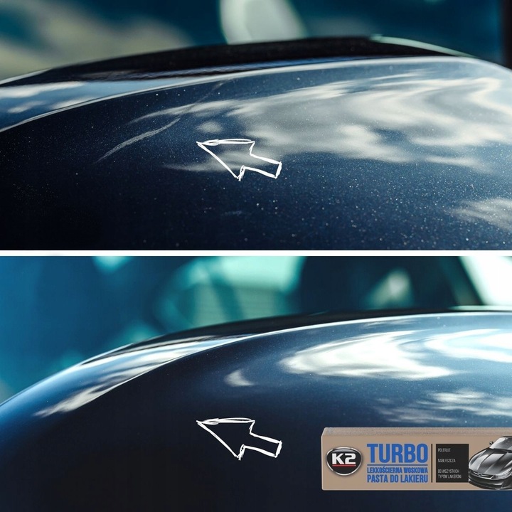 DO POLEROWANIA SAMOCHODU LAKIERU usuwanie rys GĄBKA PAD K2 TURBO MIKROFIBRA