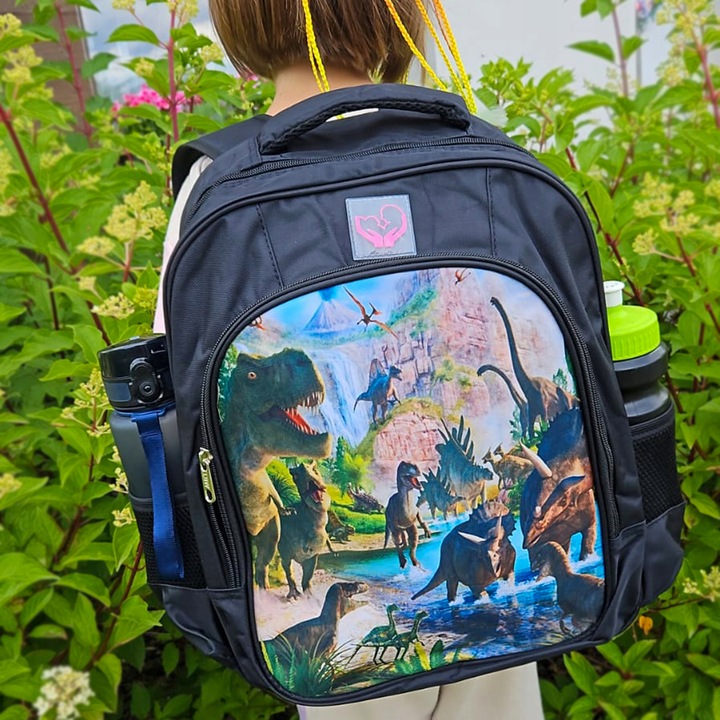 PLECAK DO PRZEDSZKOLA Z DINOZAURAMI JURA DLA CHŁOPCA WYCIECZKOWY PLECACZEK