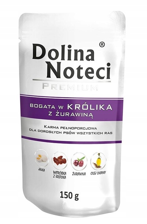 DOLINA NOTECI PREMIUM Mokra karma dla psa MIX smaków 30x150g zestaw