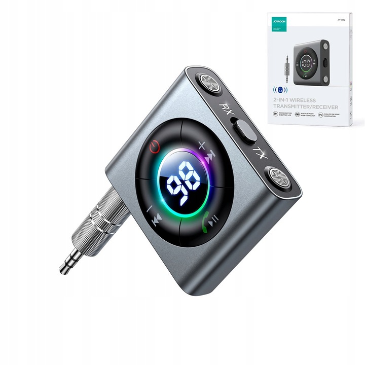 TRANSMITER BLUETOOTH 5.3 JOYROOM AUX DO SAMOCHODU TELEWIZORA USB C JR-CB2