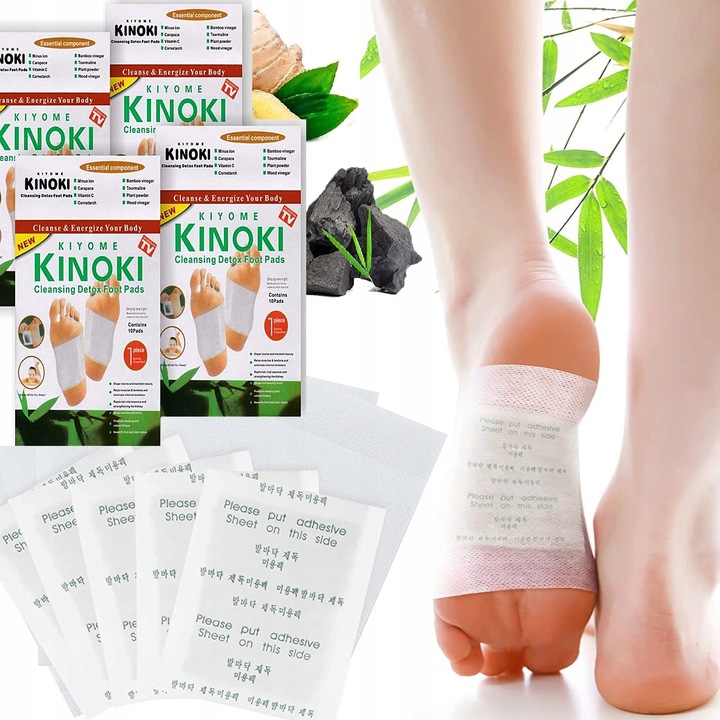 PLASTRY DO STÓP OCZYSZCZAJĄCE Z TOKSYN KINOKI DETOX ORYGINALNA 100SZT