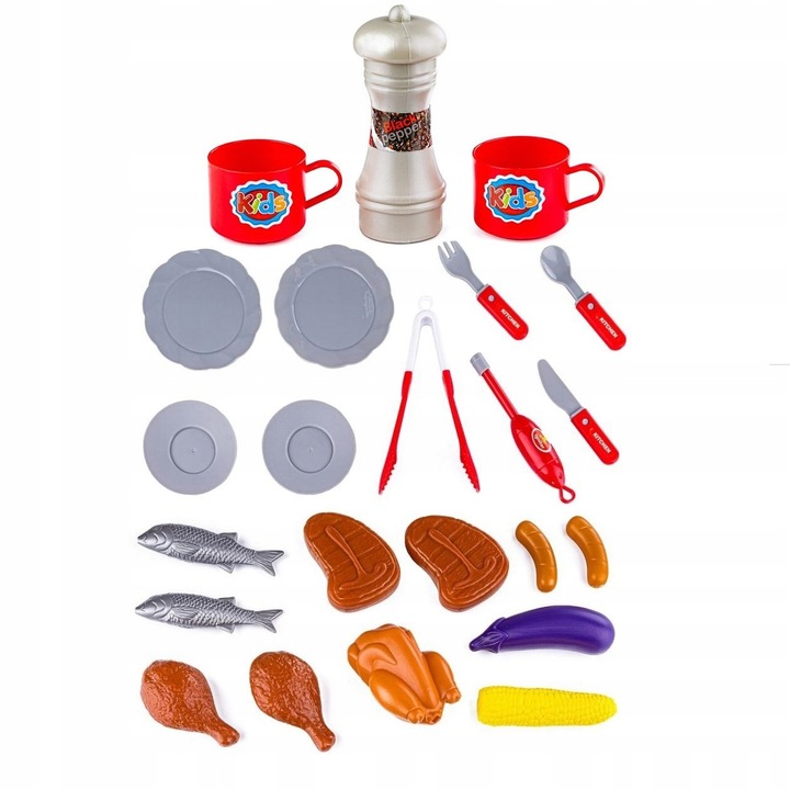 Interaktywny Grill dla Dzieci ze Światłem i Dźwiękiem + Akcesoria Woopie 3+