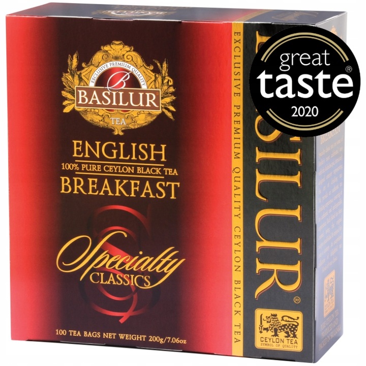 Basilur ENGLISH BREAKFAST herbata czarna - 100 szt.