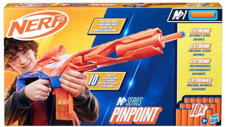 NERF N-Series Wyrzutnia Pinpoint Blaster + strzałki F8621