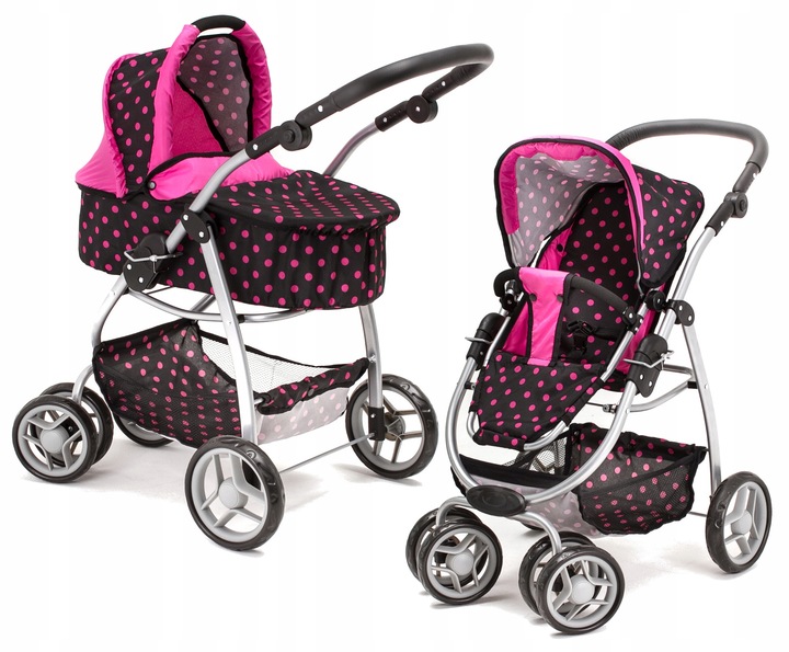 Doris DUŻY WÓZEK DLA LALEK GŁĘBOKI SPACEROWY 4w1