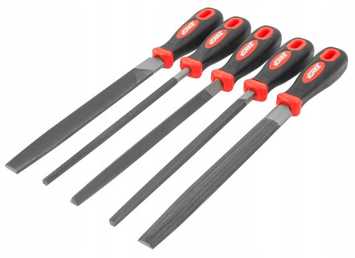 ZESTAW PILNIKÓW PILNIK ŚLUSARSKI ZDZIERAK TARNIK METALU PŁASKI OKRĄGŁY 20cm