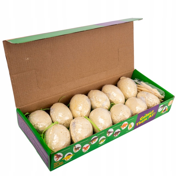 Kopalnia Dinozaurów - Zestaw Wykopalisk Archeologicznych z 12 Dużymi Jajami