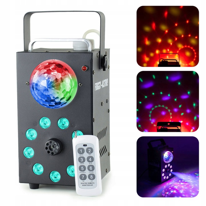 Maszyna do dymu z efektem Astro LED Halloween