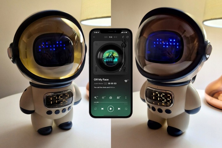 GŁOŚNIK Bluetooth z RADIEM DLA DZIECI bezprzewodowy LAMPKA NOCNA na PREZENT