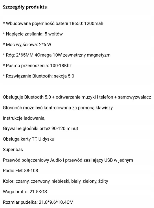 GŁOŚNIK *** W FORMIE SAMOCHODU *** GARBUS *** IDEALNY NA ORYGINALNY PREZENT