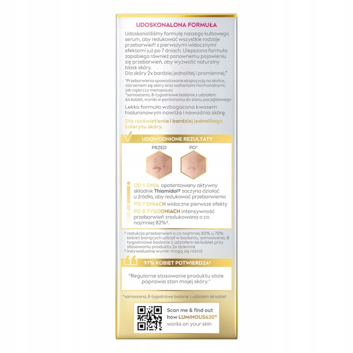 NIVEA LUMINOUS630 Serum na przebarwienia plamy 30ml + Kartka dla mamy