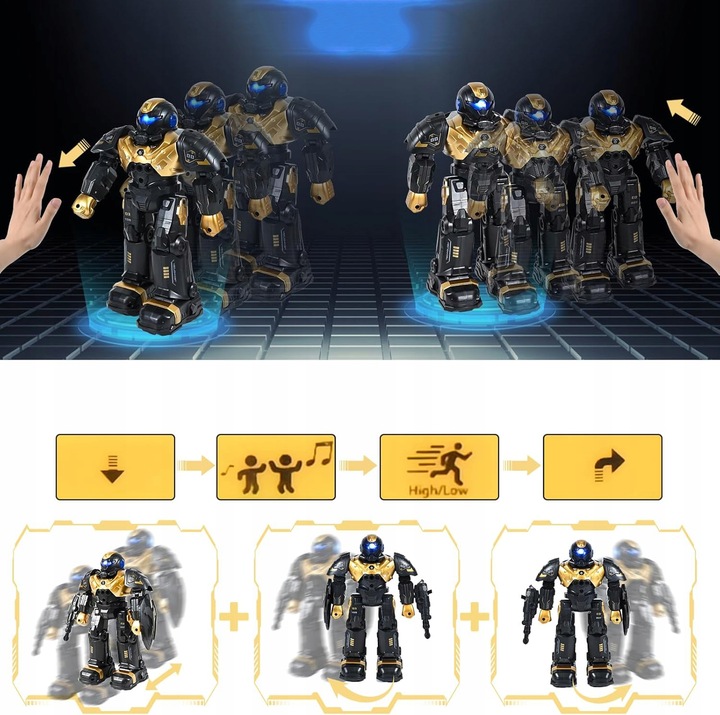 INTELIGENTNY ROBOT RC ZDALNIE STEROWANY TAŃCZY DLA DZIECI Z SENSOREM GESTÓW