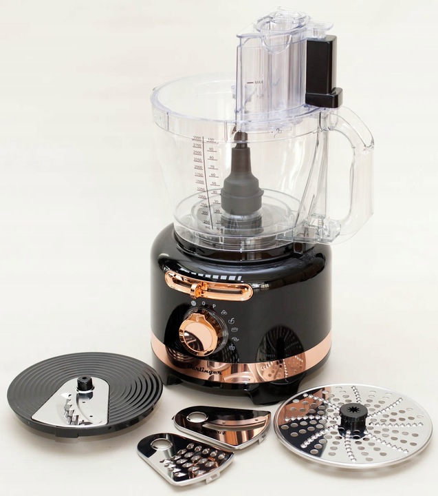 WIELOFUNKCYJNY ROBOT KUCHENNY BERLINGER 1800W BLENDER SZATKOWNICA MŁYNEK