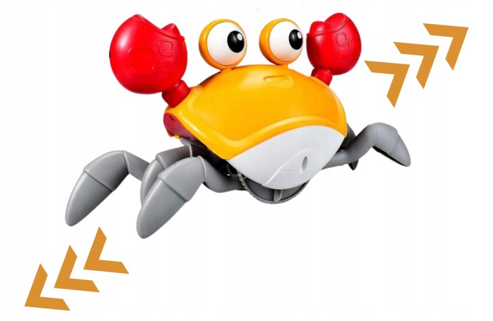 UCIEKAJĄCY PEŁZAJĄCY KRAB CHODZĄCY ZABAWKA INTERAKTYWNA dla DZIECKA LED XL