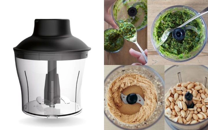 4w1 SUPER MOCNY BLENDER RĘCZNY WIELOFUNKCYJNY MIKSER TYTANOWE OSTRZA 1500W