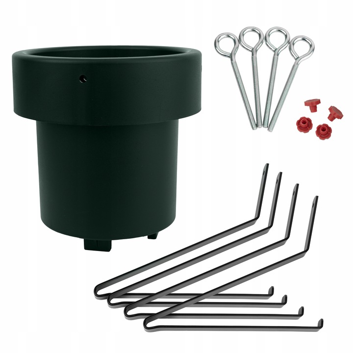 STOJAK CHOINKOWY METALOWY POD CHOINKĘ PODSTAWKA NA DRZEWKO POJEMNIK ZIELONY