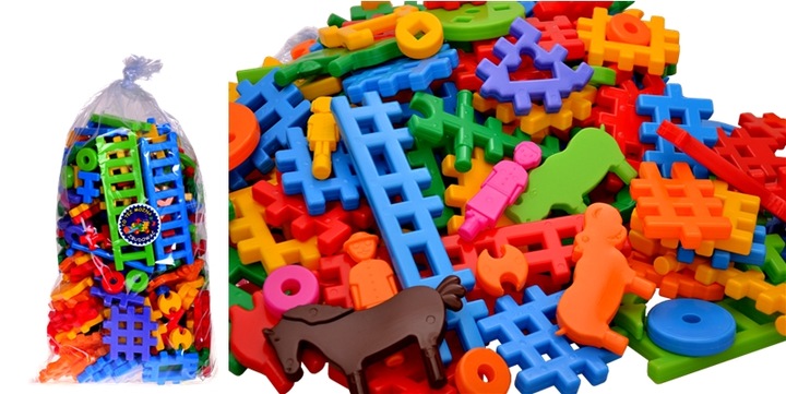 Klocki Przestrzenne Wafle MIX 190