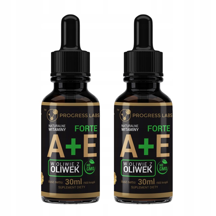 Witamina A + E od PROGRESS w Płynie Krople 2x30ml