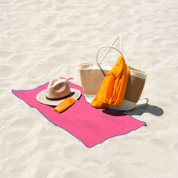 RĘCZNIK Z MIKROFIBRY 80x150 cm różowy NEW