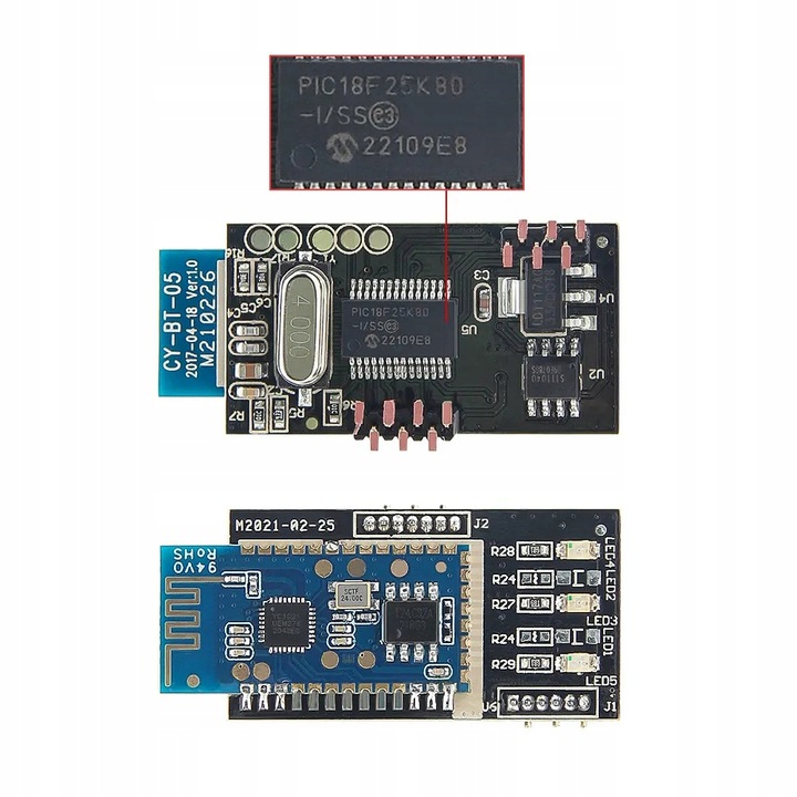 INTERFEJS DIAGNOSTYCZNY ELM327 OBD2 V1.5 2PCB BT PIC18F25K80