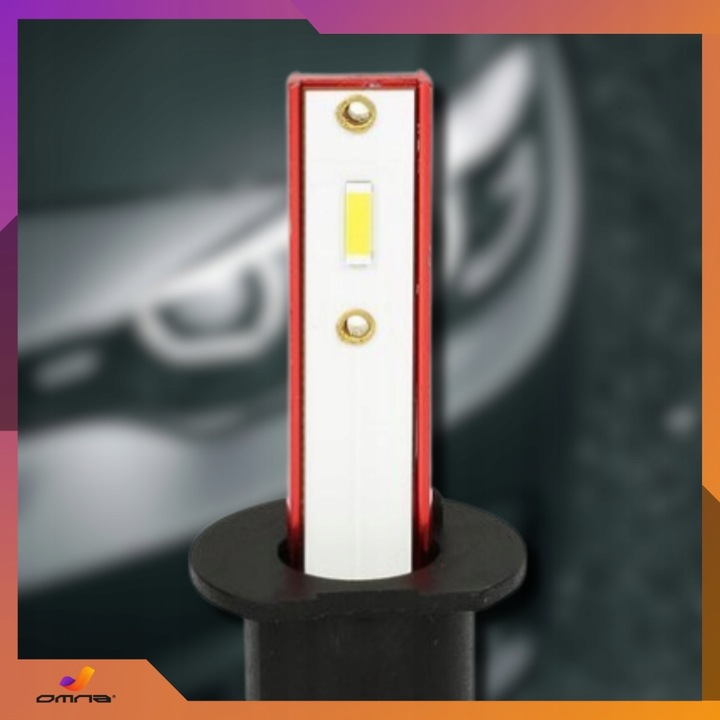 Żarówki H1 LED samochodowe 12V can bus GT COB 300% super mocne pudełko 2szt