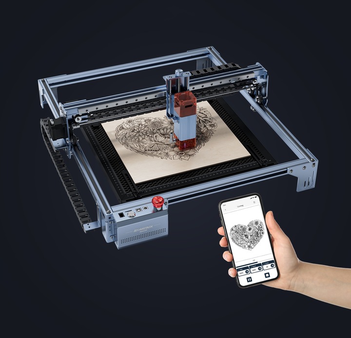 Nowa grawerka wycinarka laserowa ATOMSTACK A5 V2 400x400mm