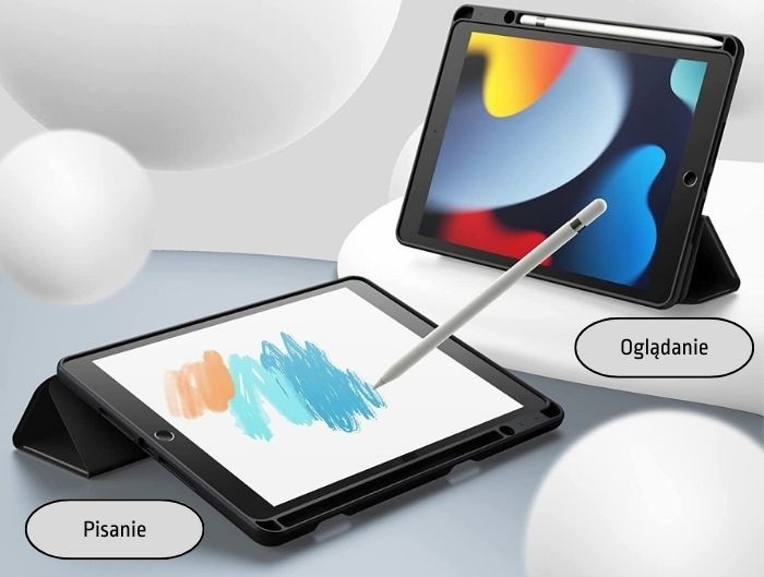 ETUI SMART CASE POKROWIEC DO APPLE IPAD 10.2 7 8 9 GEN RÓŻOWY Z KLAPKĄ