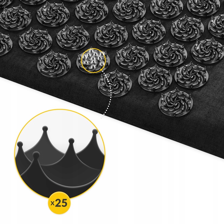 4FIZJO MATA DO AKUPRESURY Z KOLCAMI + PODUSZKA