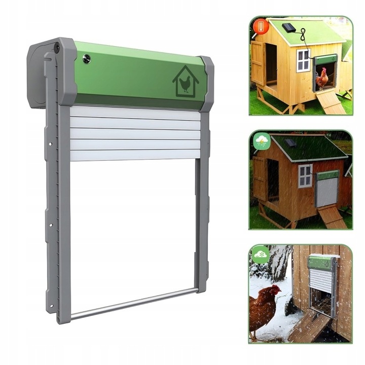 AUTOMATYCZNE DRZWI KURNIKA SOLARNE PILOT DRZWICZKI CZUJNIK ŚWIATŁA TIMER