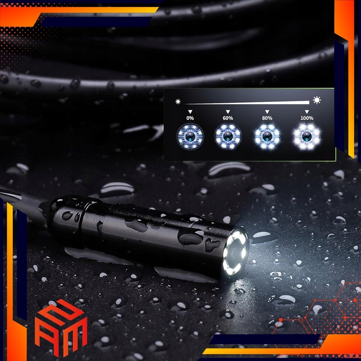 Kamera Endoskopowa Inspekcyjna 1080p 5m Bezprzewodowa Przemysłowa Zestaw