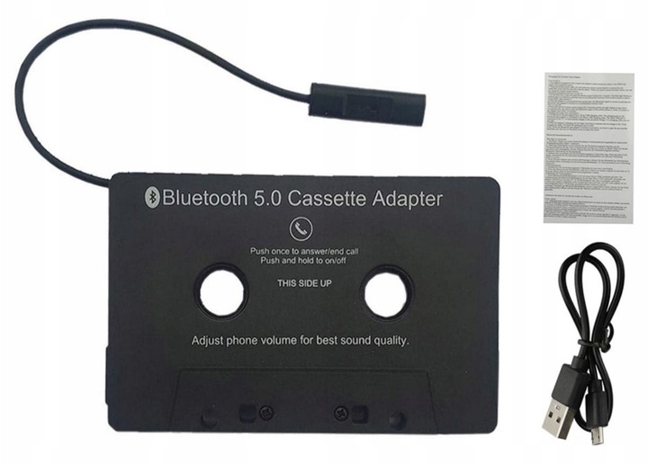 KASETA BLUETOOTH 5.0 DO RADIA ADAPTER TRANSMITER