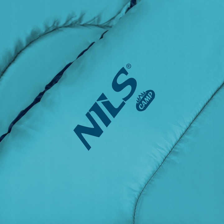 ŚPIWÓR ROZM. L NILS CAMP NC2008 Niebiesko - błękitny