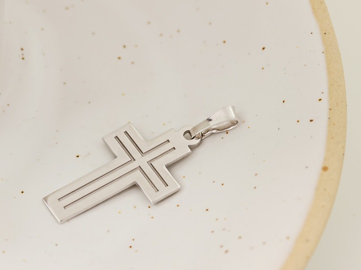 SREBRNY KRZYŻYK KRZYŻ SREBRO pr.925 CUDO